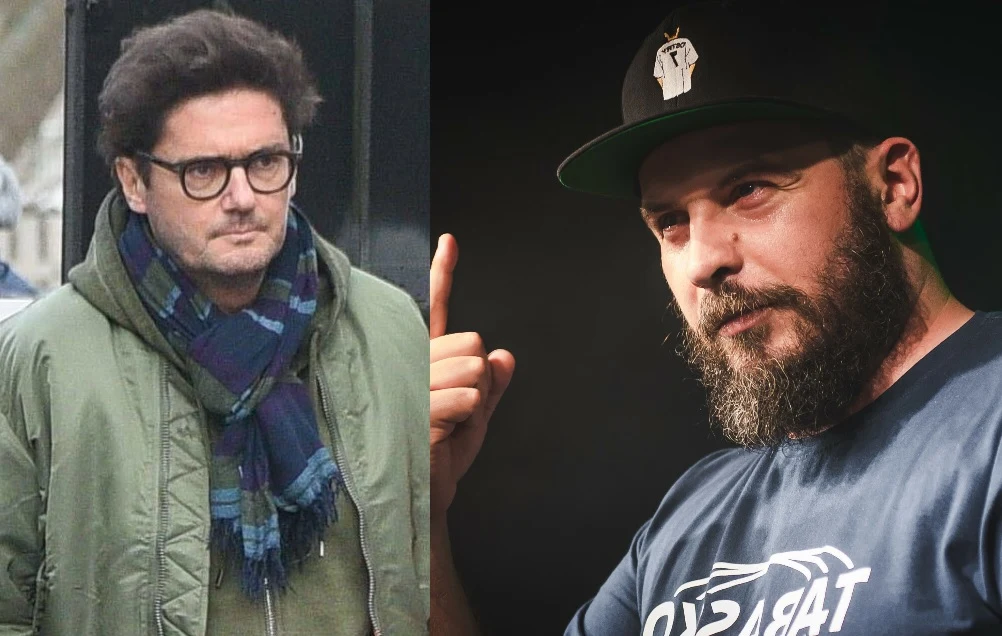 Kuba Wojewódzki i raper Adam Ostrowski. Kuba Wojewódzki i raper Adam Ostrowski.