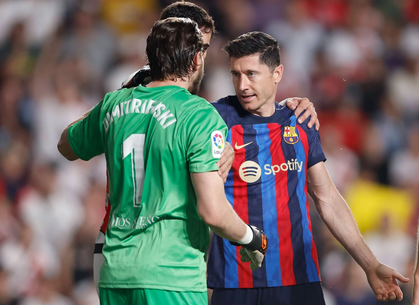 Robert Lewandowski w meczu Rayo Vallecano - FC Barcelona Robert Lewandowski w meczu Rayo Vallecano - FC Barcelona