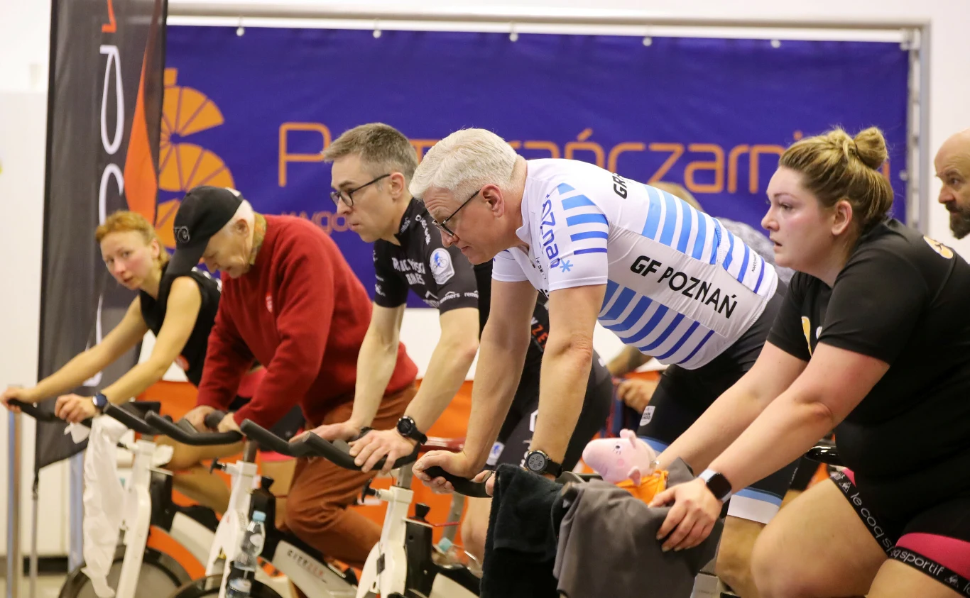 Prezydent Jacek Jaskowiak na rowerze