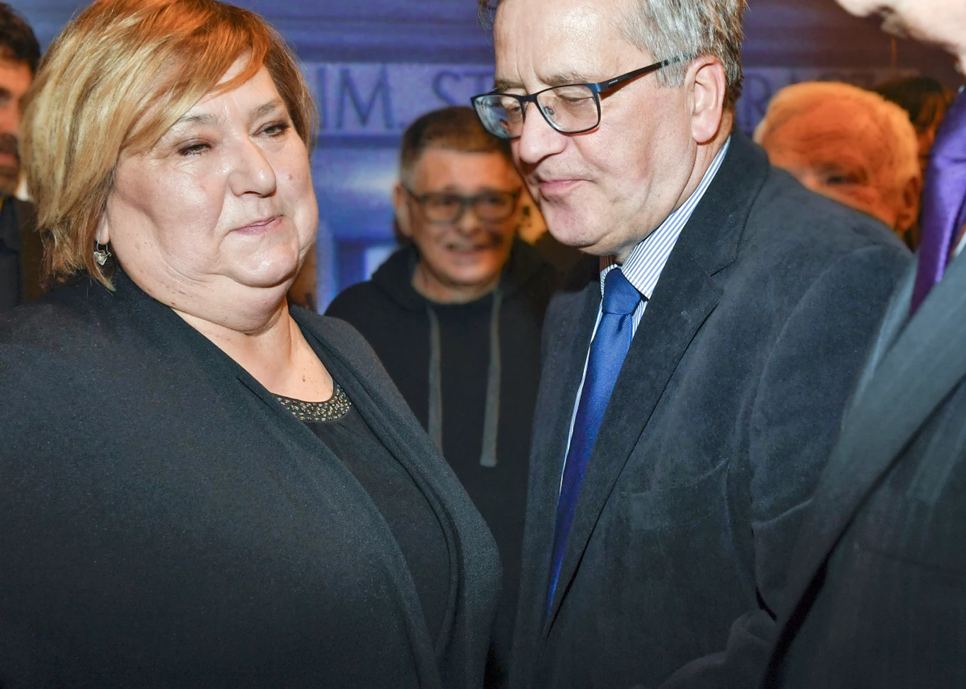 Anna Komorowska i Bronisław Komorowski zbierają gratulacje Anna Komorowska i Bronisław Komorowski zbierają gratulacje