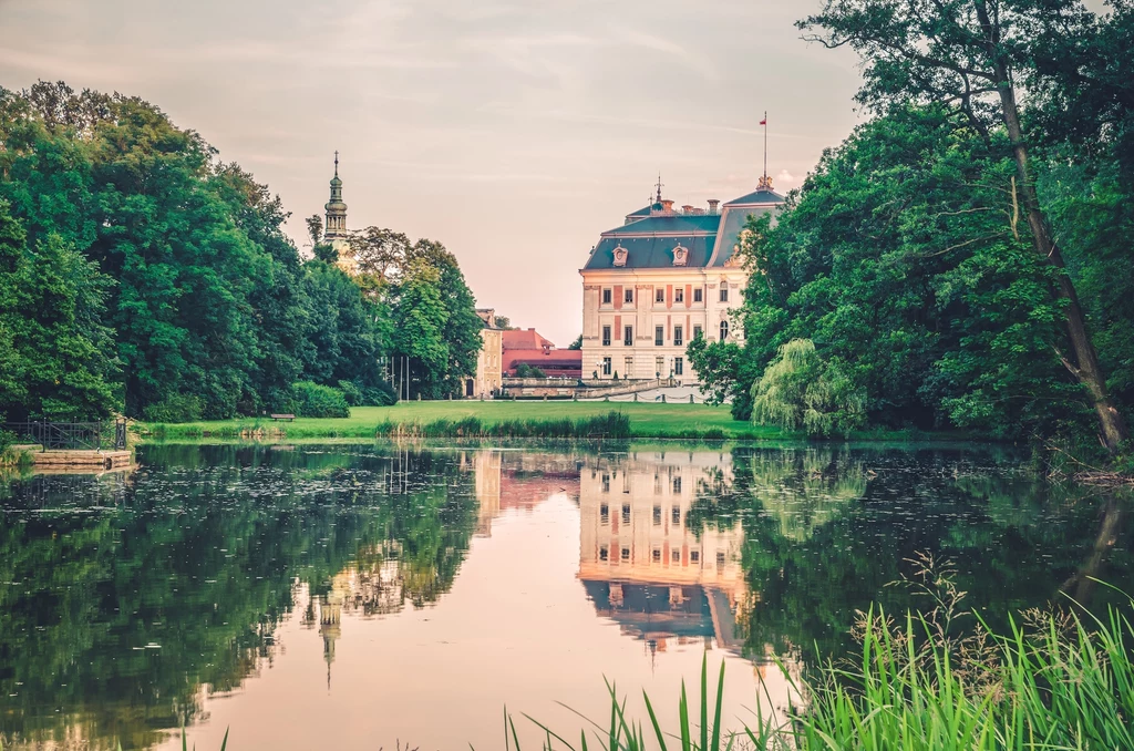 Najpiękniejsze parki w Polsce na spacer to chociażby ten widoczny na zdjęciu Park Zamkowy w Pszczynie. 