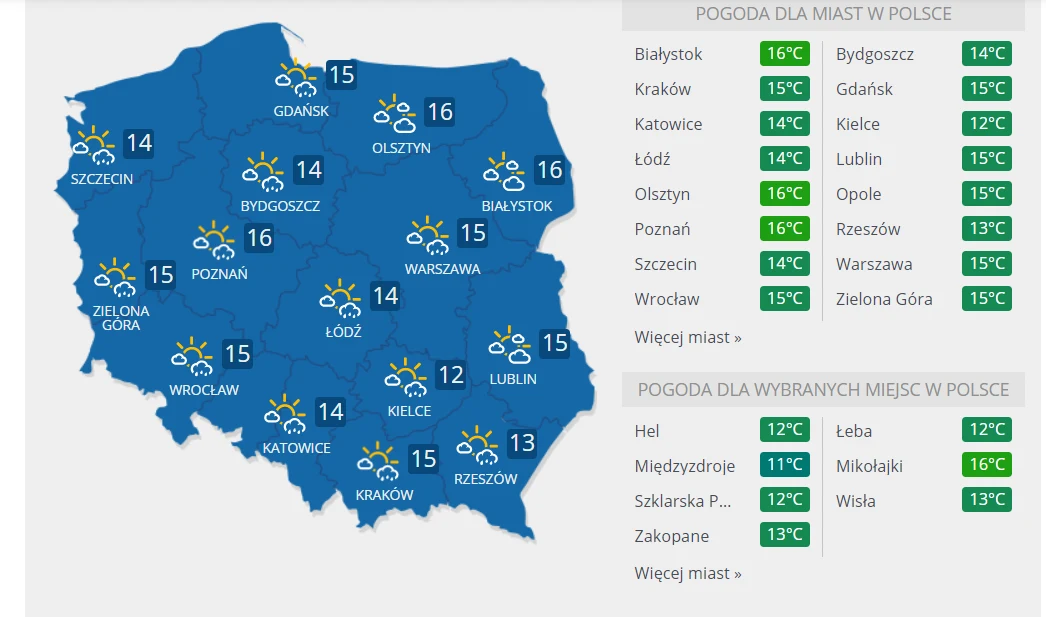 Pogoda na majówkę 29 kwietnia.