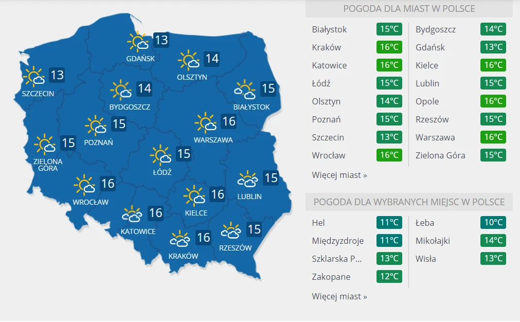 Pogoda na majówkę 30 kwietnia.