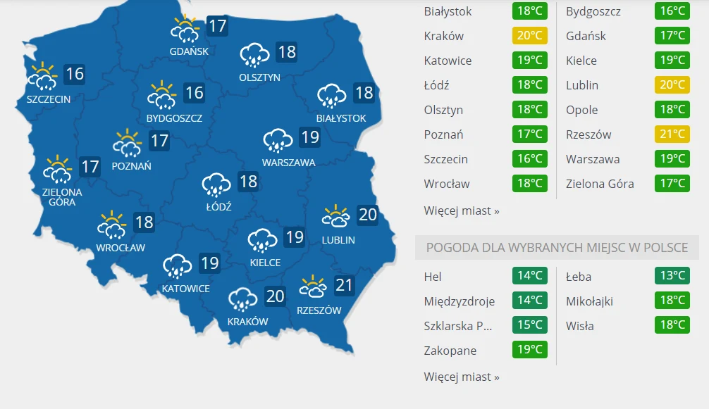 Pogoda na majówkę 2 maja.