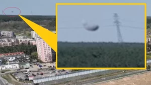 Czy to "coś" spadło pod Bydgoszczą? Dron przypadkowo nagrał przelot UFO