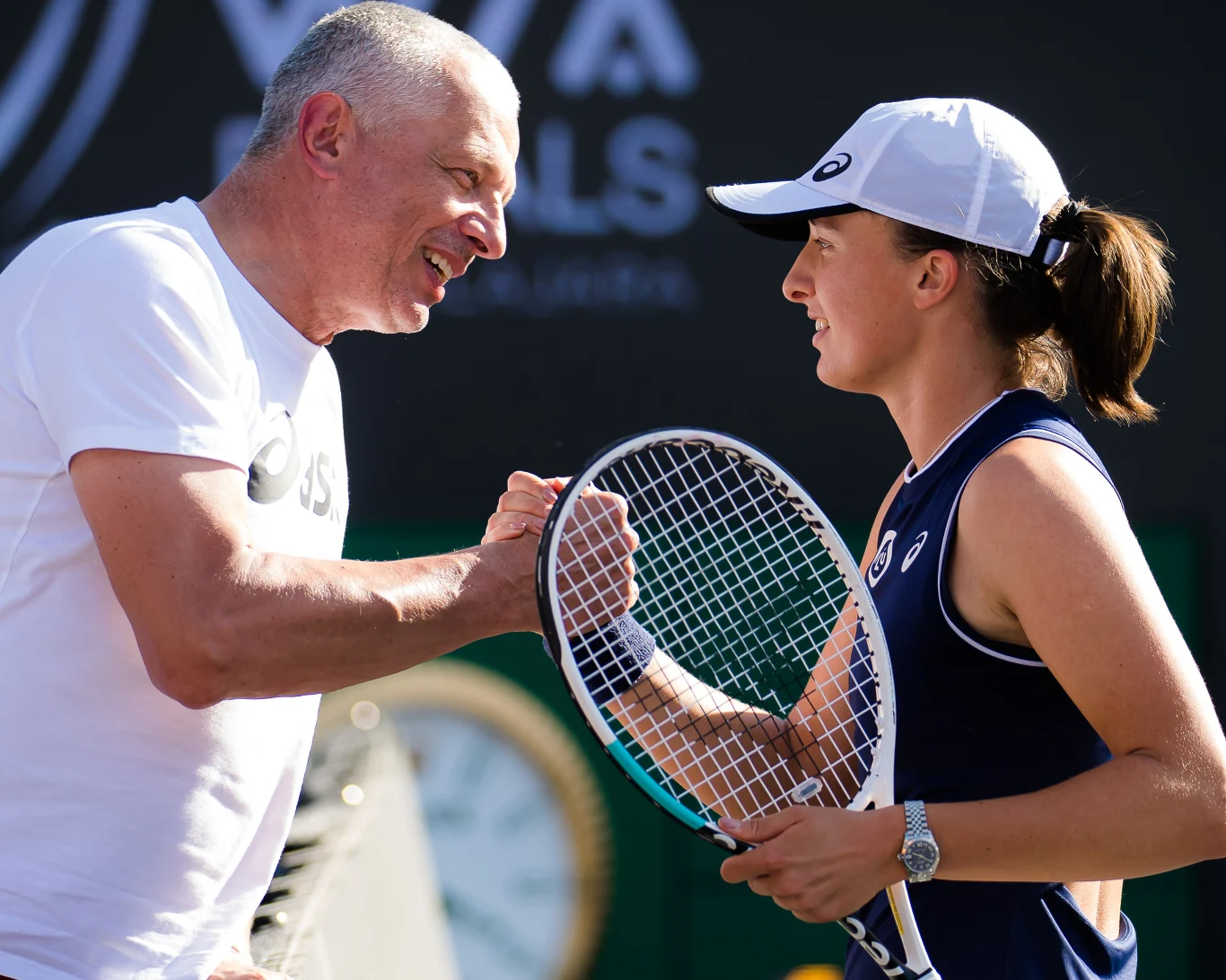 Iga Śwątek i jej ojciec Tomasz Świątek Iga Śwątek i jej ojciec Tomasz Świątek