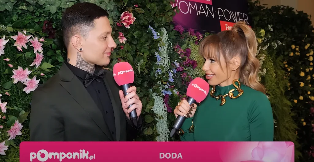 Doda w rozmowie z reporterem Pomponika, Damianem Glinką