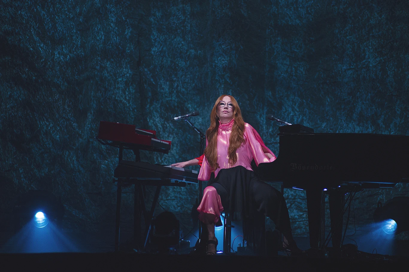 Tori Amos podczas koncertu w katowickim Spodku