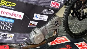 Silnik Berta van Essena w ramie motocykla Fredrika Lindgrena