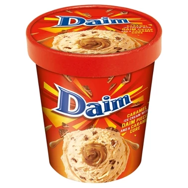 Daim Lody karmelowe z sosem karmelowym i kawałkami karmelowo-migdałowymi w czekoladzie 480 ml - 0