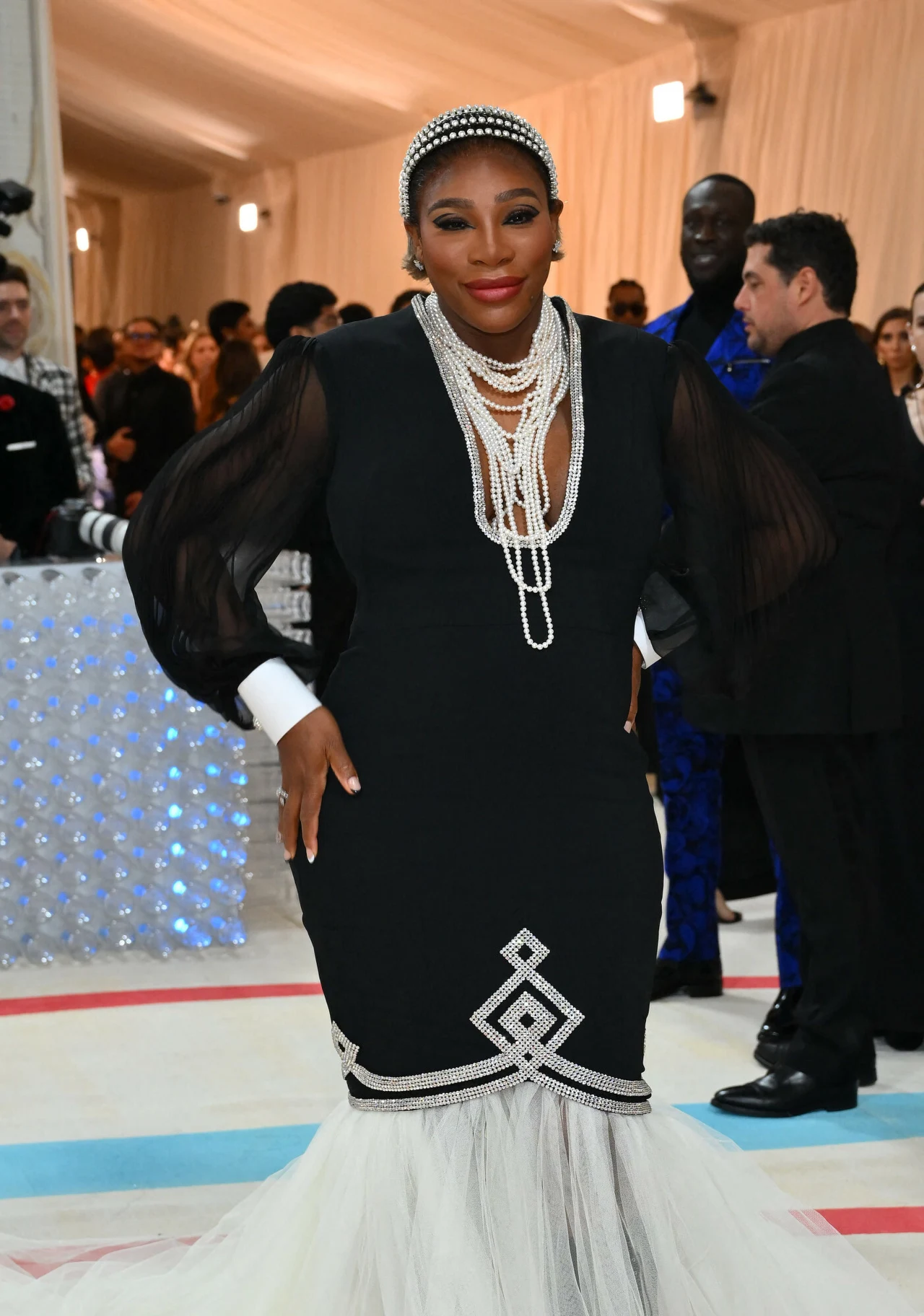 Serena Williams w zjawiskowej czarnej kreacji.  Serena Williams w zjawiskowej czarnej kreacji.