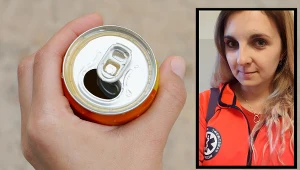Ratowniczka medyczna ostrzega: Nigdy nie pij prosto z puszki. Skutki mogą być tragiczne /Małgorzata Janik, fot. archiwum prywatne