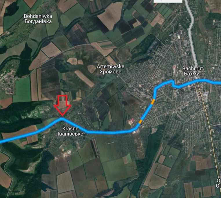 Trasa, jaką poruszał się samochód z miejscem akcji nagrania Trasa, jaką poruszał się samochód z miejscem akcji nagrania