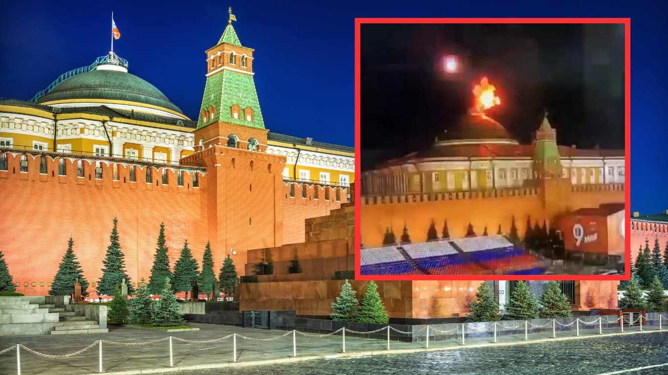 Atak dronów na Kreml. Rosja oskarża Ukrainę Atak dronów na Kreml. Rosja oskarża Ukrainę