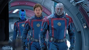 Karen Gillan, Chris Pratt i Dave Bautista w "Strażnikach Galaktyki 3"