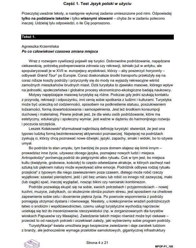 Matura z języka polskiego. Formuła 2023 Matura z języka polskiego. Formuła 2023