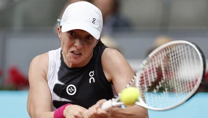 Iga Świątek podczas turnieju WTA w Madrycie