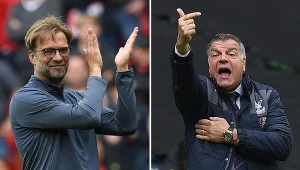 Juergen Klopp (z lewej) i Sam Allardyce