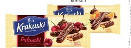 Krakuski Paluszki z galaretką malinową w czekoladzie 144 g