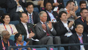 Książę Karol na stadionie Wembley