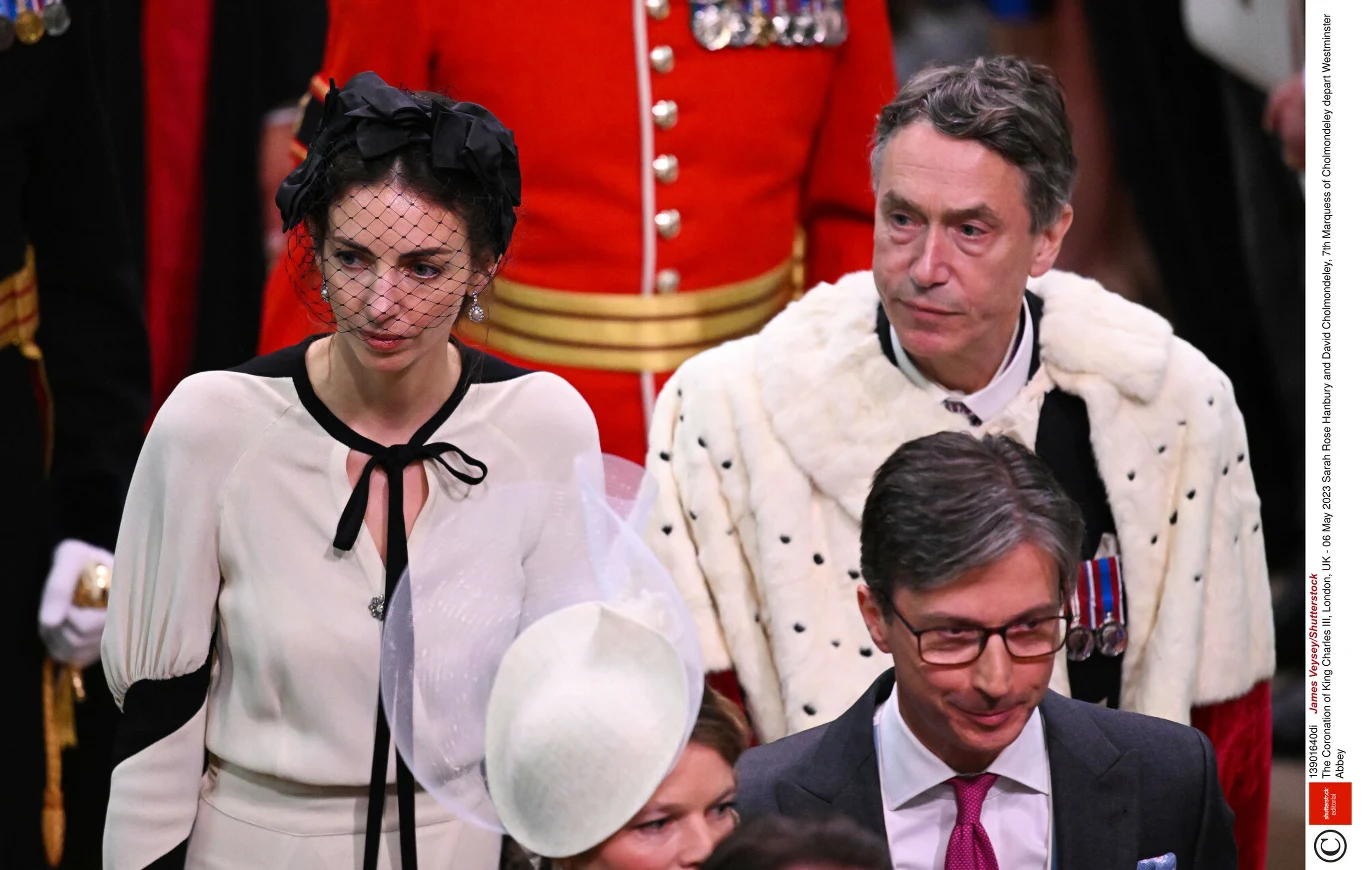 Rose Hanbury z mężem na koronacji Rose Hanbury z mężem na koronacji