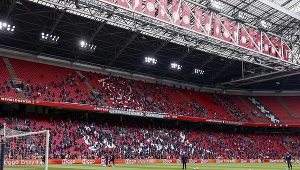 Kibice podczas meczu Ajaxu Amsterdam z AZ Alkmaar