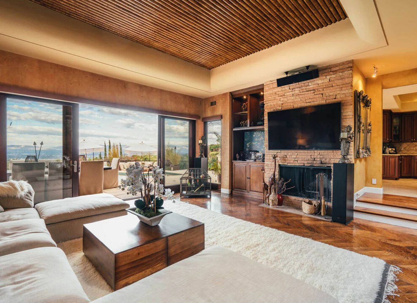 Salon domu w Calabasas.