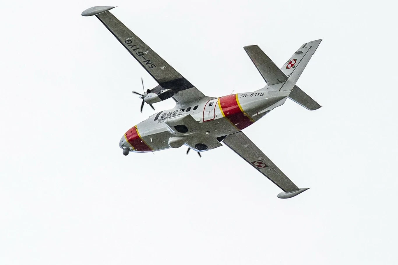 Samolot patrolowo-rozpoznawczy Straży Granicznej. L-410 na lotnisku im. Lecha Wałęsy Samolot patrolowo-rozpoznawczy Straży Granicznej. L-410 na lotnisku im. Lecha Wałęsy