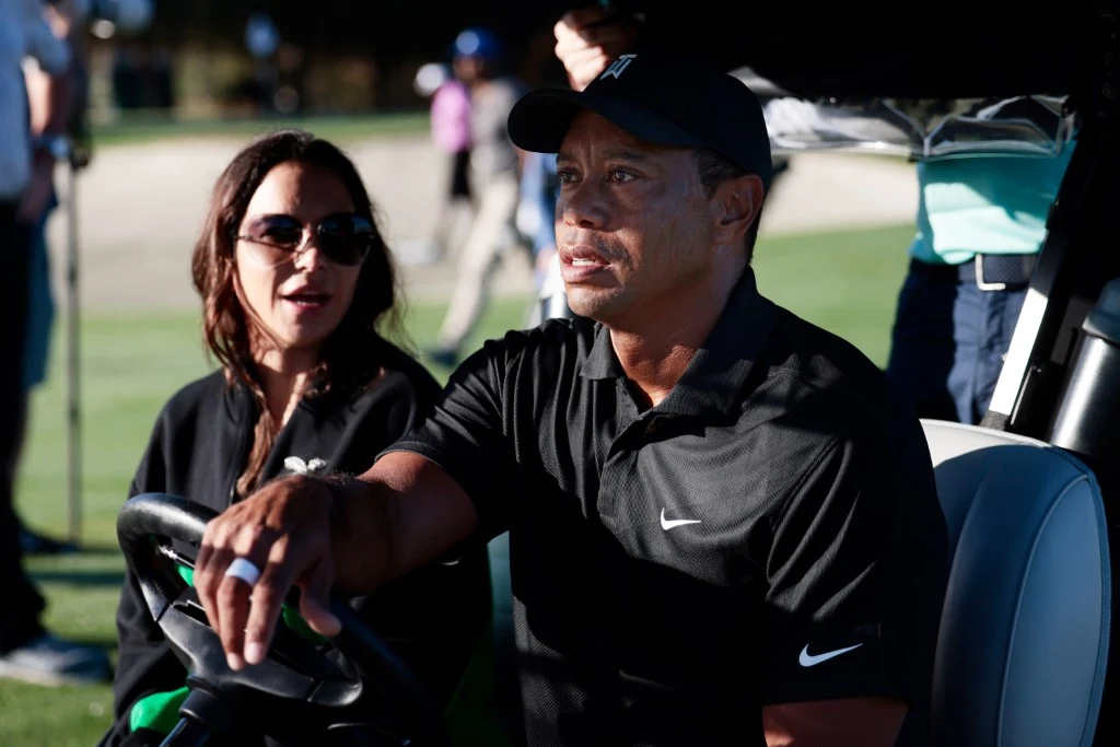 Erica Herman i Tiger Woods, grudzień 2021 r.