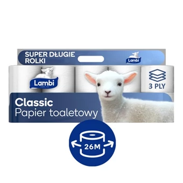 Lambi Classic Papier toaletowy 10 rolek - 1