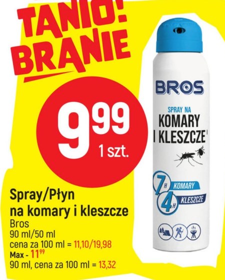 Spray Na Komary I Kleszcze Bros Promocja E Leclerc Ding Pl