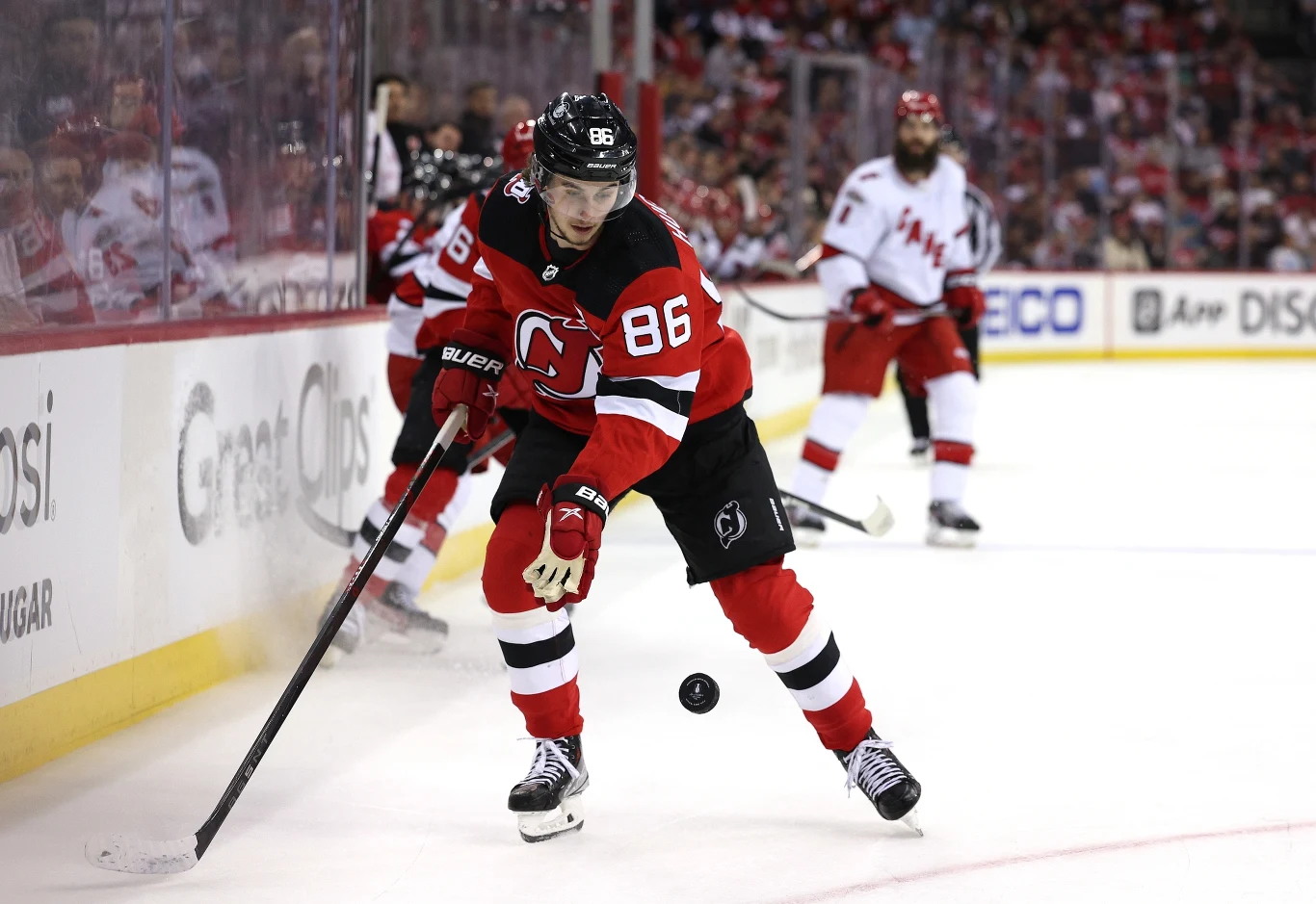 Jack Hughes z New Jersey Devils Jack Hughes z New Jersey Devils