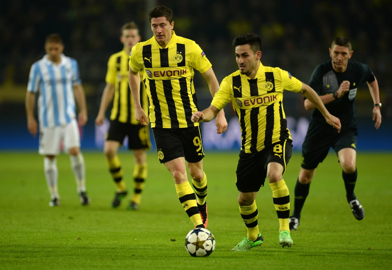 Robert Lewandowski i Ilkay Gündogan w barwach Borussii Dortmund