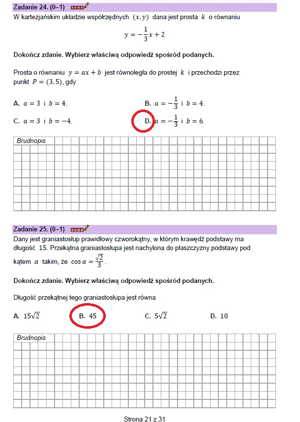 Matura z matematyki. ARKUSZ CKE i odpowiedzi, formuła 2023 