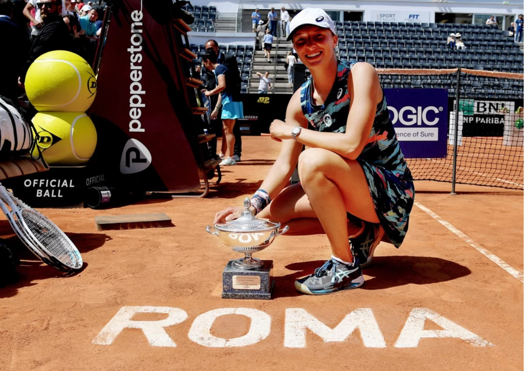 Iga Świątek wygrała turniej WTA 1000 w Rzymie w 2022 roku Iga Świątek wygrała turniej WTA 1000 w Rzymie w 2022 roku