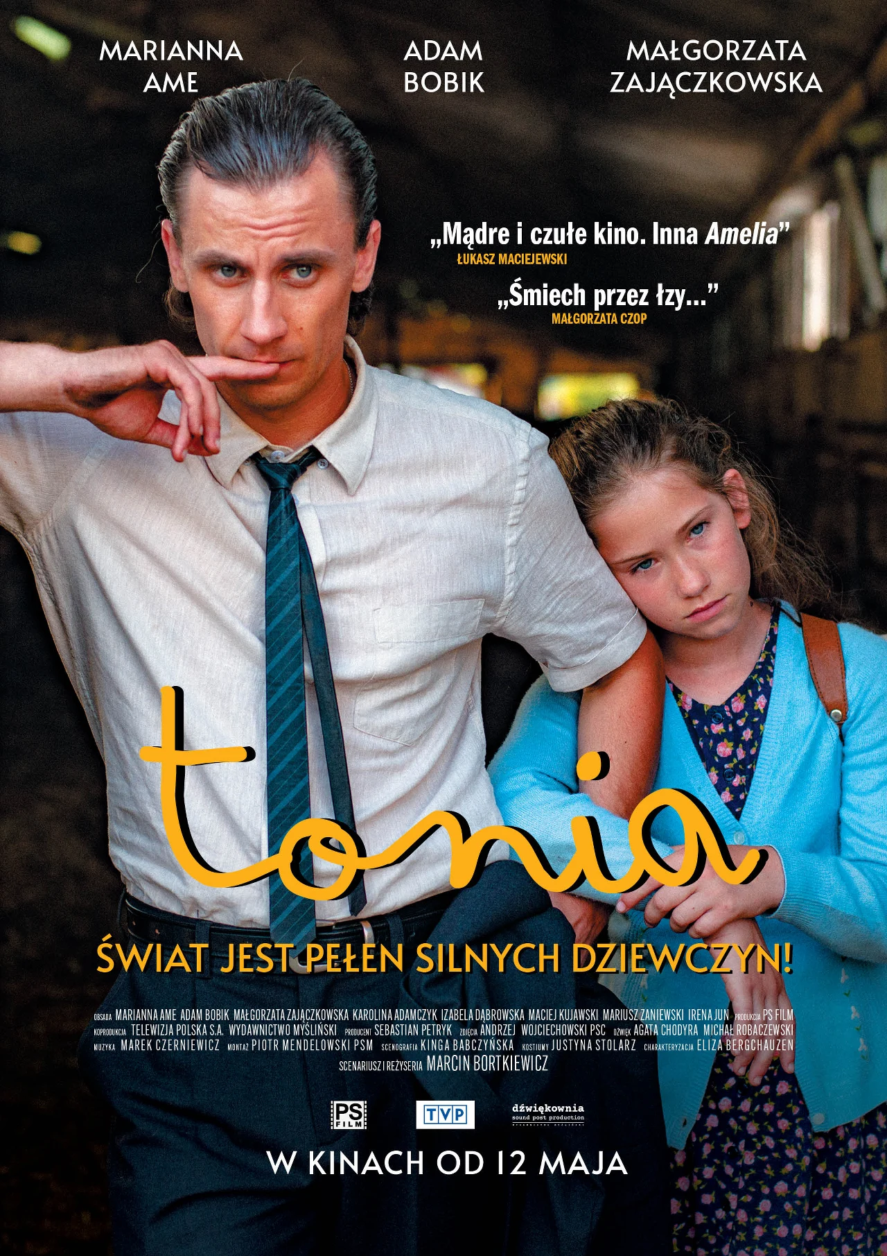 Adam Bobik i Marianna Ame na plakacie filmu "Tonia"