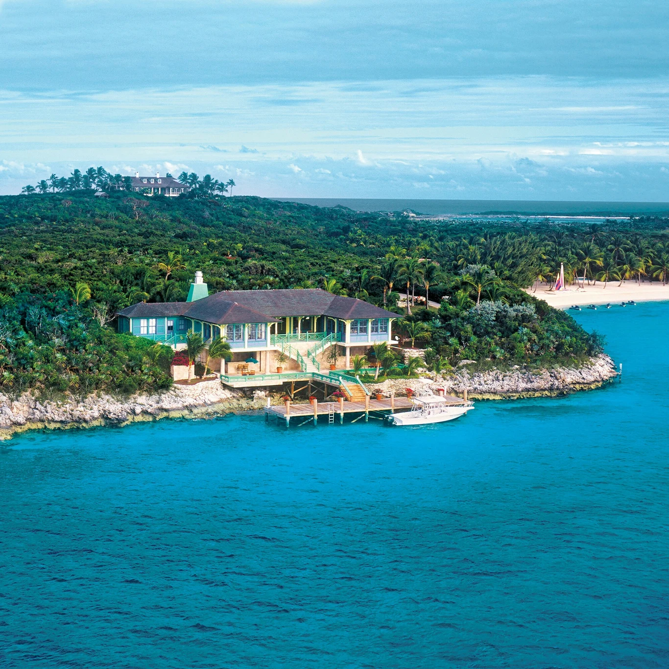 Jeden z apartamentów na wyspie należącej do Davida Copperfielda