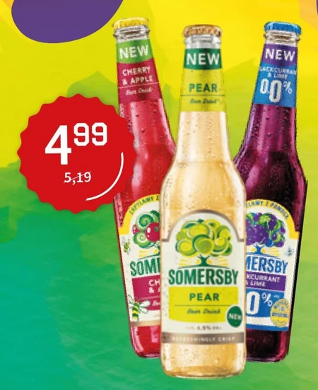 Somersby Napój piwny o smaku truskawki i kiwi 400 ml