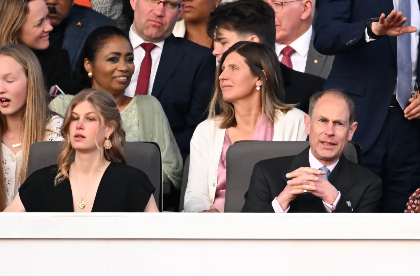 Louise Windsor z tatą, księciem Edwardem