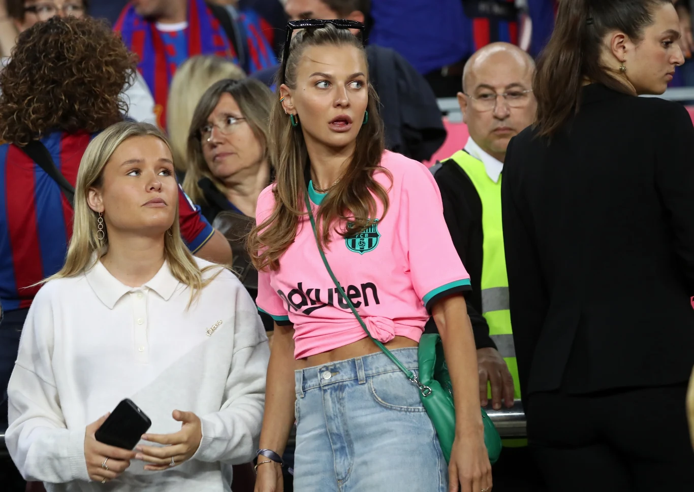 Anna Lewandowska na meczu Barcelony