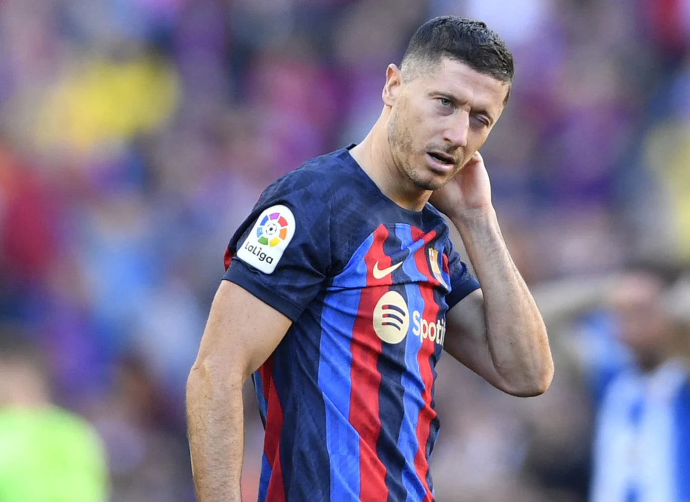 Robert Lewandowski w barwach FC Barcelona Robert Lewandowski w barwach FC Barcelona