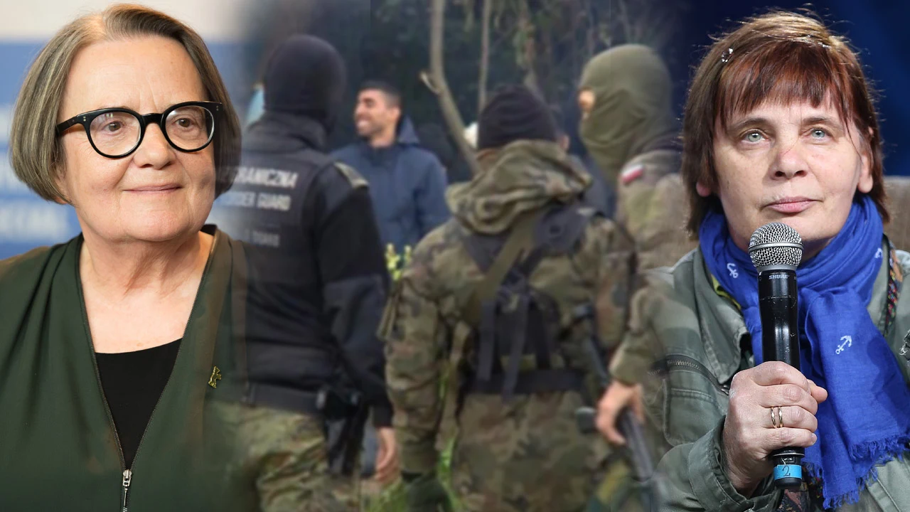 Agnieszka Holland i Janina Ochojska Agnieszka Holland i Janina Ochojska