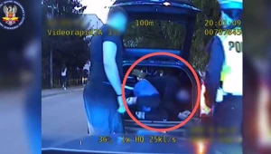 Podczas kontroli przewozu osób odkryto, że w bagażniku podróżuje człowiek