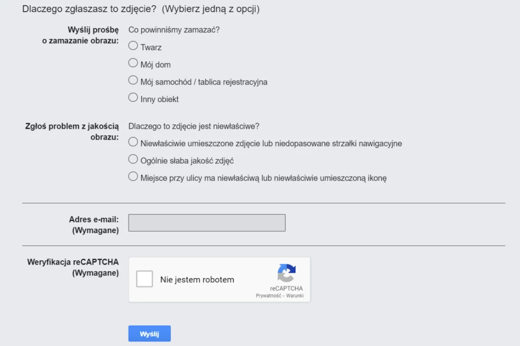 Zgłoszenie prośby o zamazanie domu w Google Street View nie jest skomplikowane