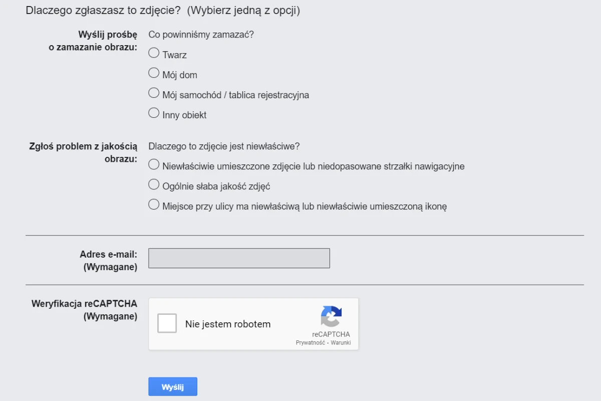 Zgłoszenie prośby o zamazanie domu w Google Street View nie jest skomplikowane