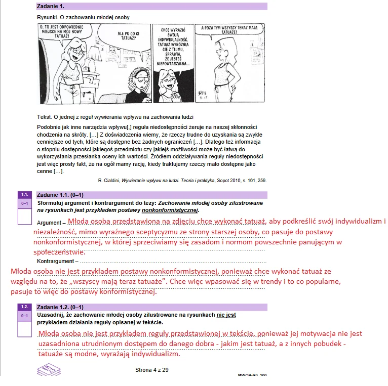 ARKUSZ CKE: Wiedza o społeczeństwie, poziom rozszerzony i odpowiedzi 
