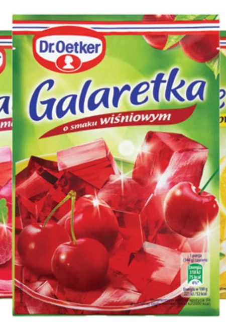 Dr. Oetker Galaretka o smaku wiśniowym 77 g