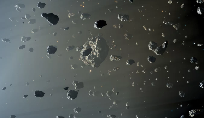 Uderzyli statkiem w asteroidę. Powstały ogromne głazy
