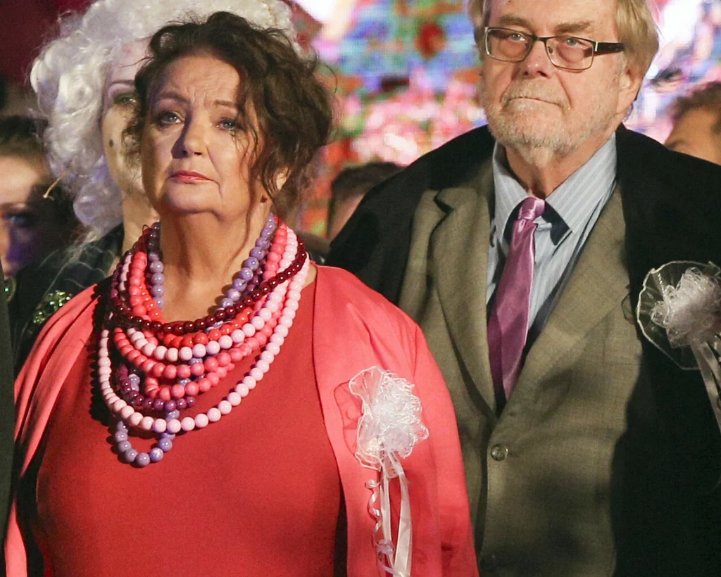 Anna Dymna i mąż