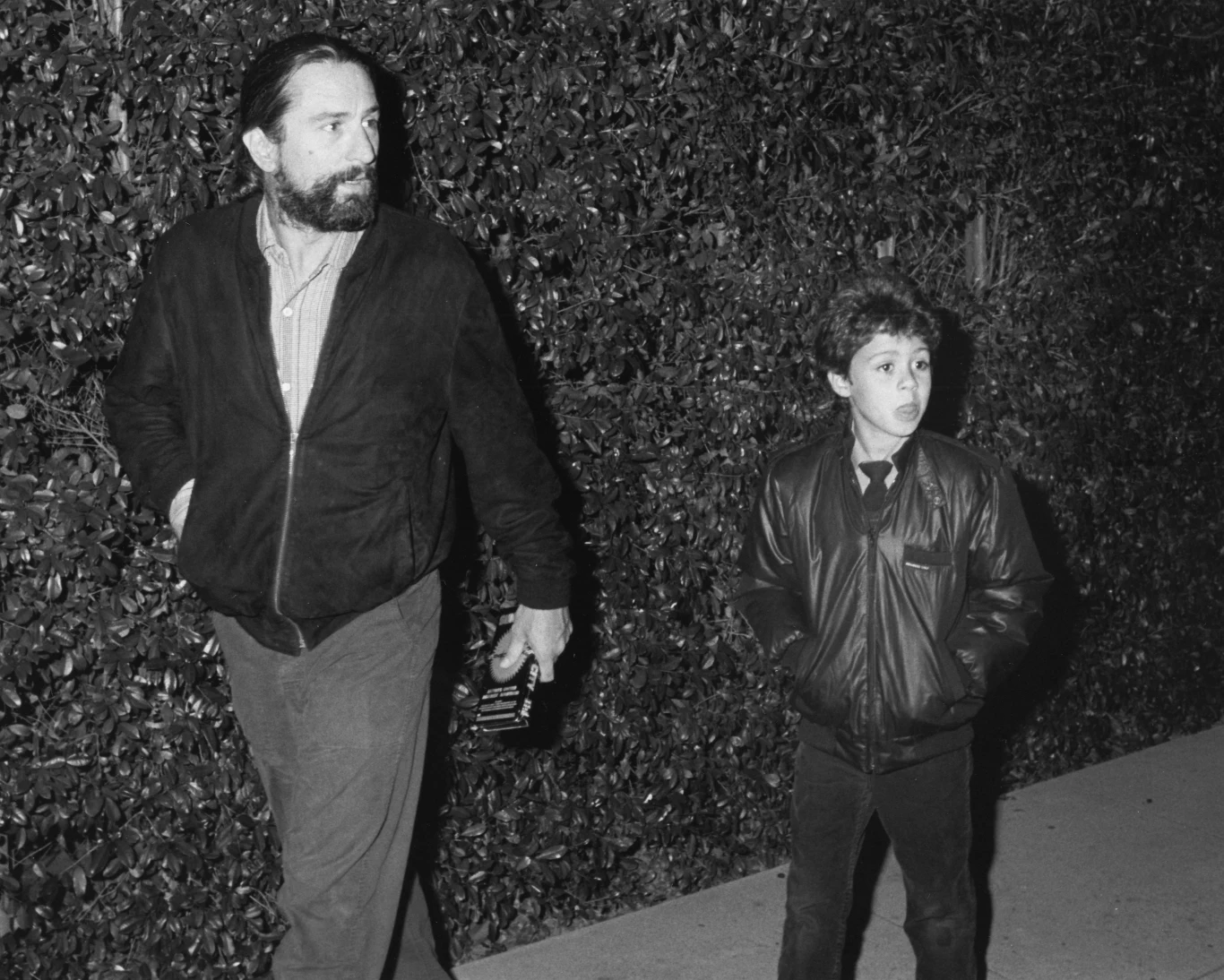 Robert De Niro z synem Raphaelem w 1986 roku